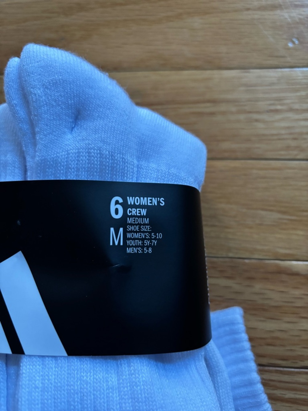 Adidas Women Socks Crew 6-Pairs Brand New - Picture 2 of 4
